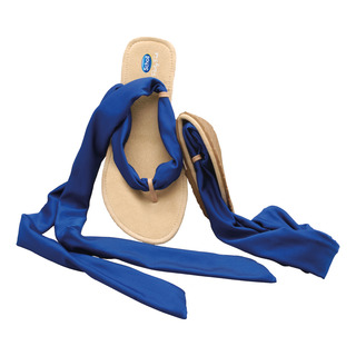 Scholl Pocket Ballerina Sandals bílé / modré baleríny