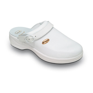 Scholl NEW BONUS Unpunched bílé zdravotní pantofle